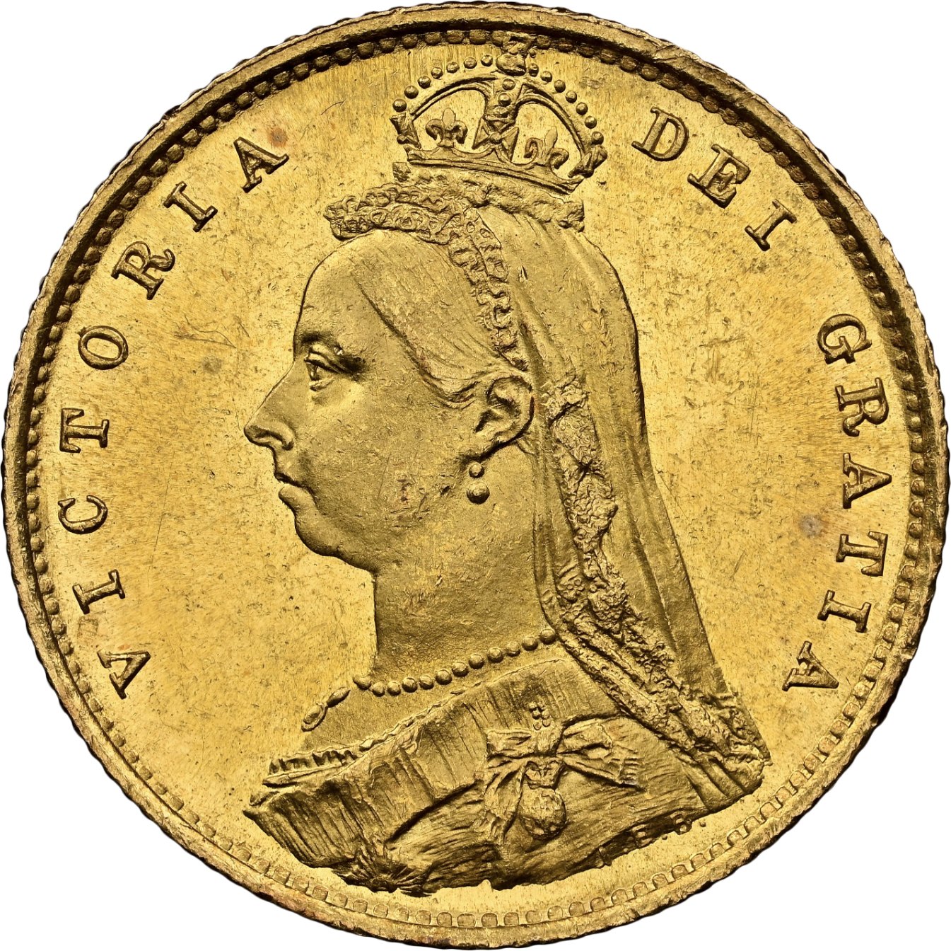 Great Britain: Victoria gold "Jubilee Head" 1/2 Sovereign 1887